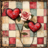 Thumbnail for Valentine Sign, Heart Sign, DCO-02258, Sign For Wreath, 10x10 Metal Sign