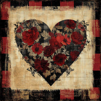 Thumbnail for Valentine Sign, Heart Sign, DCO-02260, Sign For Wreath, 10x10 Metal Sign
