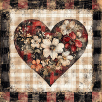 Thumbnail for Valentine Sign, Heart Sign, DCO-02261, Sign For Wreath, 10x10 Metal Sign