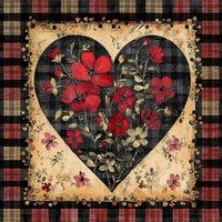 Thumbnail for Valentine Sign, Heart Sign, DCO-02264, Sign For Wreath, 10x10 Metal Sign