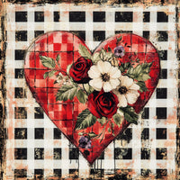 Thumbnail for Valentine Sign, Heart Sign, DCO-02265, Sign For Wreath, 10x10 Metal Sign
