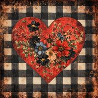 Thumbnail for Valentine Sign, Heart Sign, DCO-02266, Sign For Wreath, 10x10 Metal Sign