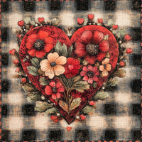 Thumbnail for Valentine Sign, Heart Sign, DCO-02267, Sign For Wreath, 10x10 Metal Sign