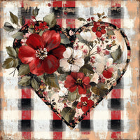 Thumbnail for Valentine Sign, Heart Sign, DCO-02268, Sign For Wreath, 10x10 Metal Sign
