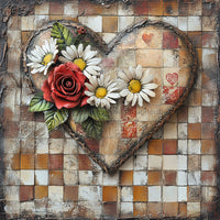 Thumbnail for Valentine Sign, Heart Sign, DCO-02271, Sign For Wreath, 10x10 Metal Sign