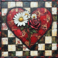 Thumbnail for Valentine Sign, Heart Sign, DCO-02273, Sign For Wreath, 10x10 Metal Sign