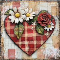 Thumbnail for Valentine Sign, Heart Sign, DCO-02274, Sign For Wreath, 10x10 Metal Sign
