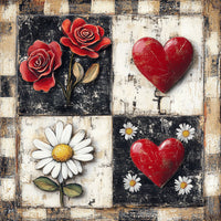 Thumbnail for Valentine Sign, Heart Sign, DCO-02277, Sign For Wreath, 10x10 Metal Sign