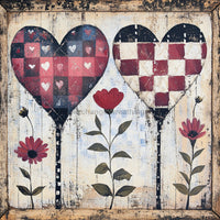 Thumbnail for Valentine Sign, Heart Sign, DCO-02280, Sign For Wreath, 10x10 Metal Sign