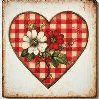 Thumbnail for Valentine Sign, Heart Sign, DCO-02283, Sign For Wreath, 10x10 Metal Sign