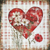 Thumbnail for Valentine Sign, Heart Sign, DCO-02293, Sign For Wreath, 10x10 Metal Sign