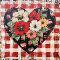 Thumbnail for Valentine Sign, Heart Sign, DCO-02296, Sign For Wreath, 10x10 Metal Sign