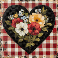 Thumbnail for Valentine Sign, Heart Sign, DCO-02299, Sign For Wreath, 10x10 Metal Sign
