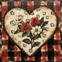 Thumbnail for Valentine Sign, Heart Sign, DCO-02301, Sign For Wreath, 10x10 Metal Sign