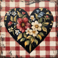 Thumbnail for Valentine Sign, Heart Sign, DCO-02302, Sign For Wreath, 10x10 Metal Sign
