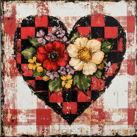 Thumbnail for Valentine Sign, Heart Sign, DCO-02304, Sign For Wreath, 10x10 Metal Sign