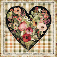 Thumbnail for Valentine Sign, Heart Sign, DCO-02306, Sign For Wreath, 10x10 Metal Sign