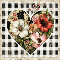 Thumbnail for Valentine Sign, Heart Sign, DCO-02309, Sign For Wreath, 10x10 Metal Sign