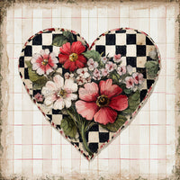 Thumbnail for Valentine Sign, Heart Sign, DCO-02311, Sign For Wreath, 10x10 Metal Sign