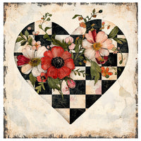 Thumbnail for Valentine Sign, Heart Sign, DCO-02316, Sign For Wreath, 10x10 Metal Sign