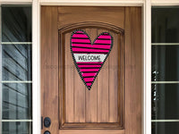 Thumbnail for Valentine Sign Heart Welcome Wood Sign Decoe-W-275 22 Door Hanger