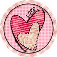 Thumbnail for Vinyl Decal, Valentine Sign, Valentine Hearts, 10