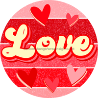 Thumbnail for Vinyl Decal, Valentine Sign, Valentine Hearts, 10