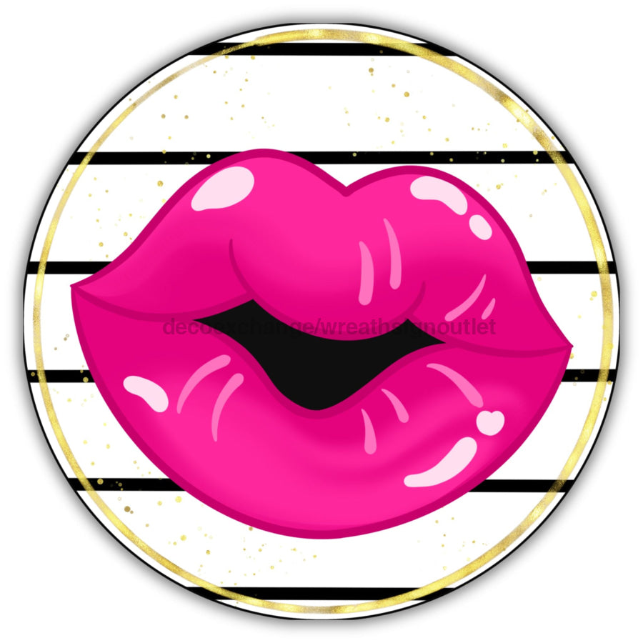 Valentine Lips 18" Wood Door Hanger - CR-150-DH