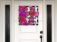 Thumbnail for Valentine Sign Love Valentines Day Wood Sign Door Hanger Decoe-W-289 22