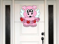 Thumbnail for Valentine Sign Pig Wood Sign Cr-W-105-Dh 22 Door Hanger