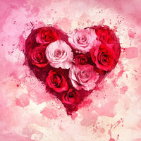 Thumbnail for Valentine Sign, Roses Sign, DCO-02231, Sign For Wreath, 10x10 Metal Sign