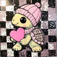Thumbnail for Valentine Sign, Turtle Sign, DCO-02202, Sign For Wreath, 10x10 Metal Sign