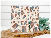 Thumbnail for Vintage 4th of July 20 oz Skinny Tumbler - DECOETUMBLER-052