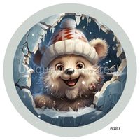 Thumbnail for 3D BREAKTHROUGH BEAR V2013 10.5" Vinyl Wreath Sign - UTIC-VINYL-V2013