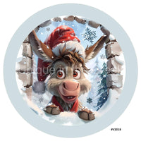 Thumbnail for 3D BREAKTHROUGH DONKEY V2018 10.5" Vinyl Wreath Sign - UTIC-VINYL-V2018