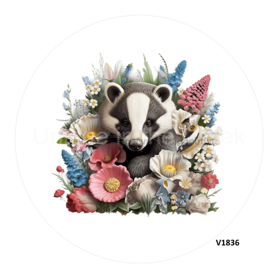 BADGER 3D 10.5" Vinyl Wreath Sign - UTIC-VINYL-V1836