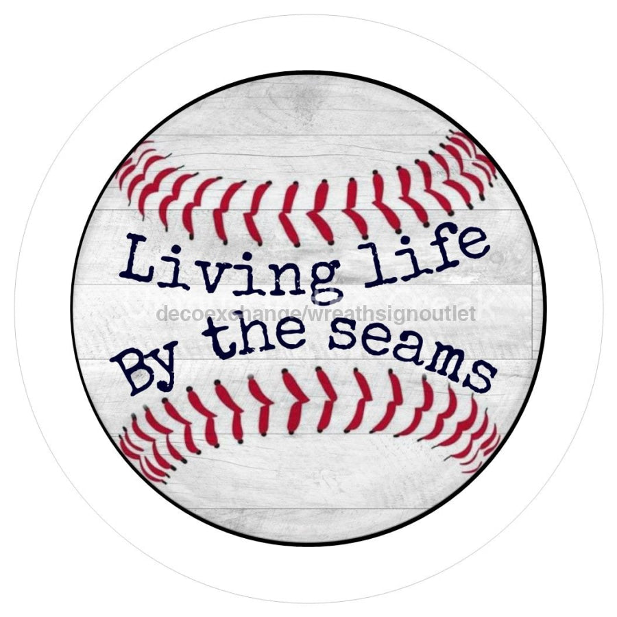 BASEBALL SPORTS V1082 10.5" Vinyl Wreath Sign - UTIC-VINYL-V1082