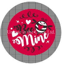 Thumbnail for Bee Mine Bees Valentine's Day 10.5" Vinyl Wreath Sign - UTIC-VINYL-V1006
