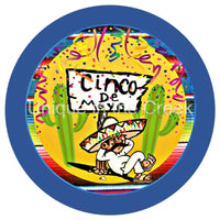 Thumbnail for CINCO DE MAYO CACTUS 10.5" Vinyl Wreath Sign - UTIC-VINYL-V1218