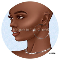 Thumbnail for DIVA HEAD SIDE VIEW QUEEN EVERYDAY 10.5" Vinyl Wreath Sign - UTIC-VINYL-V1386