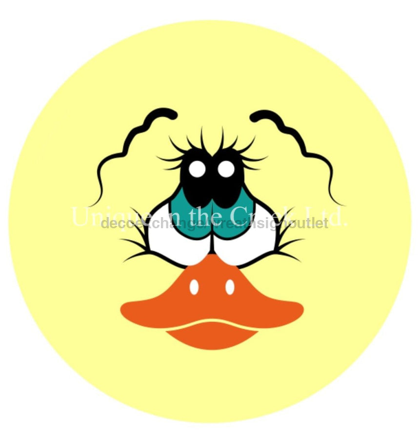 DUCK FACE EVERYDAY SPRING 10.5" Vinyl Wreath Sign - UTIC-VINYL-V1016