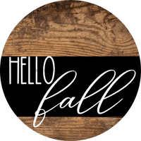 Thumbnail for Wreath Sign Fall Hello Decoe-2342 For Round vinyl