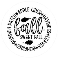 Thumbnail for Fall Sweet Autumn 10.5" Vinyl Wreath Sign - UTIC-VINYL-V699