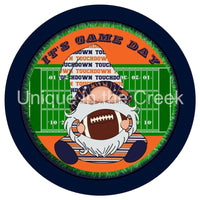 Thumbnail for GAME DAY FOOTBALL GNOME SPORTS 10.5" Vinyl Wreath Sign - UTIC-VINYL-V1236