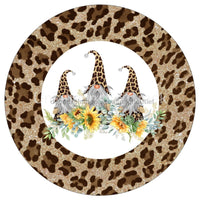 Thumbnail for GNOMES SUNFLOWERS SNIMAL PRINT WELCOME EVERYDAY 10.5" Vinyl Wreath Sign - UTIC-VINYL-V1189