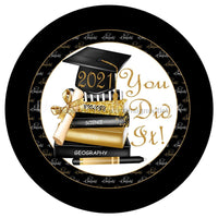 Thumbnail for GRADUATION 2021 10.5" Vinyl Wreath Sign - UTIC-VINYL-V1198