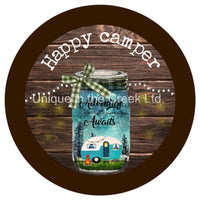 Thumbnail for HAPPY CAMPER RV EVERYDAY 10.5" Vinyl Wreath Sign - UTIC-VINYL-V1111