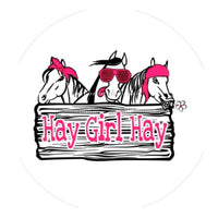 Thumbnail for HAY GIRL HAY HORSE FARMHOUSE EVERYDAY 10.5" Vinyl Wreath Sign - UTIC-VINYL-V601