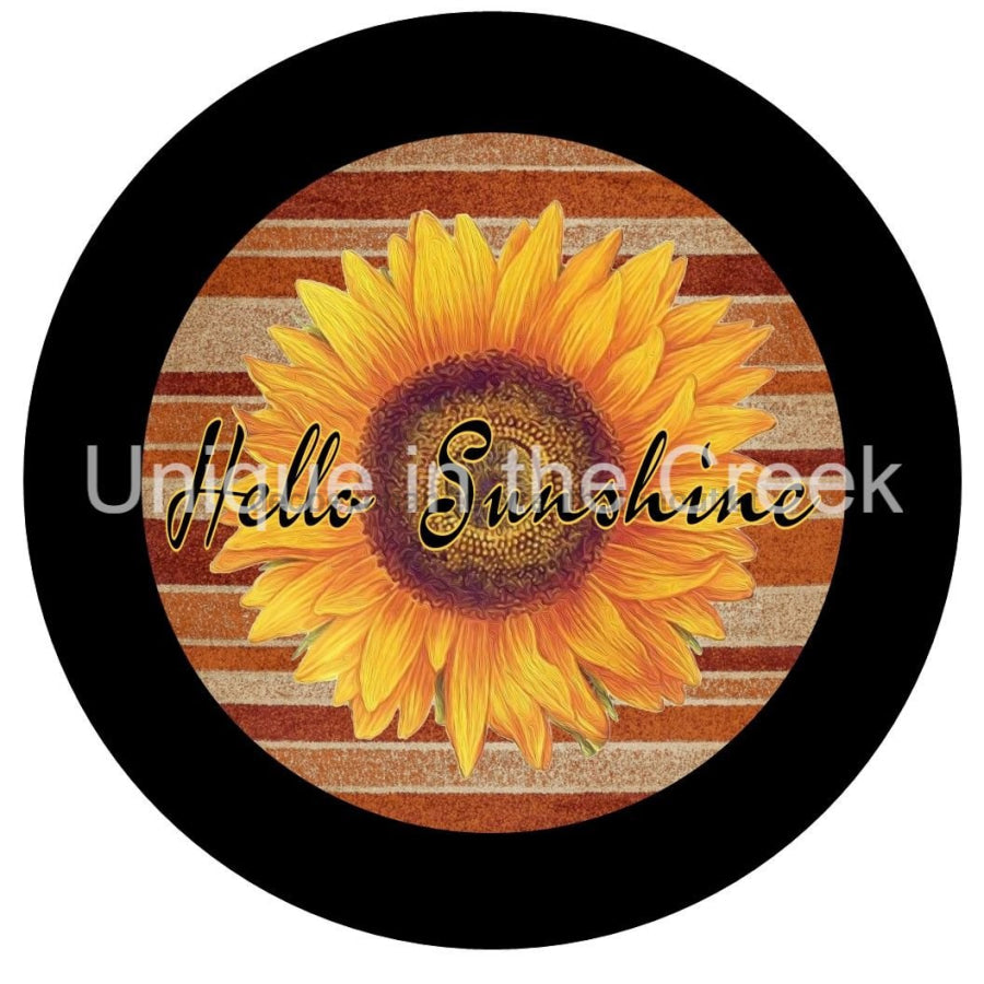 HELLO SUNSHINE SUNFLOWER EVERYDAY 10.5" Vinyl Wreath Sign - UTIC-VINYL-V1270