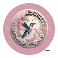 Thumbnail for HUMMINGBIRD 3D EVERYDAY 10.5" Vinyl Wreath Sign - UTIC-VINYL-V1847